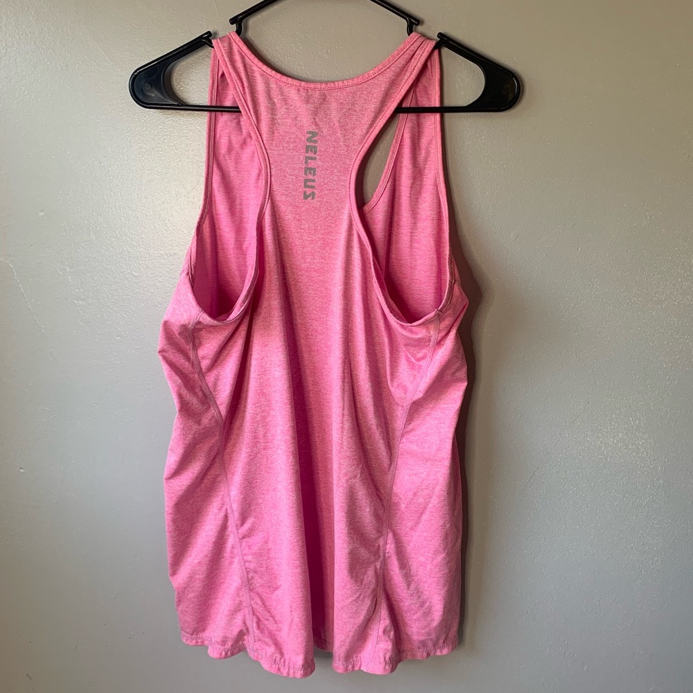 Neleus Racerback Workout Tank Top - Picture 3 of 4